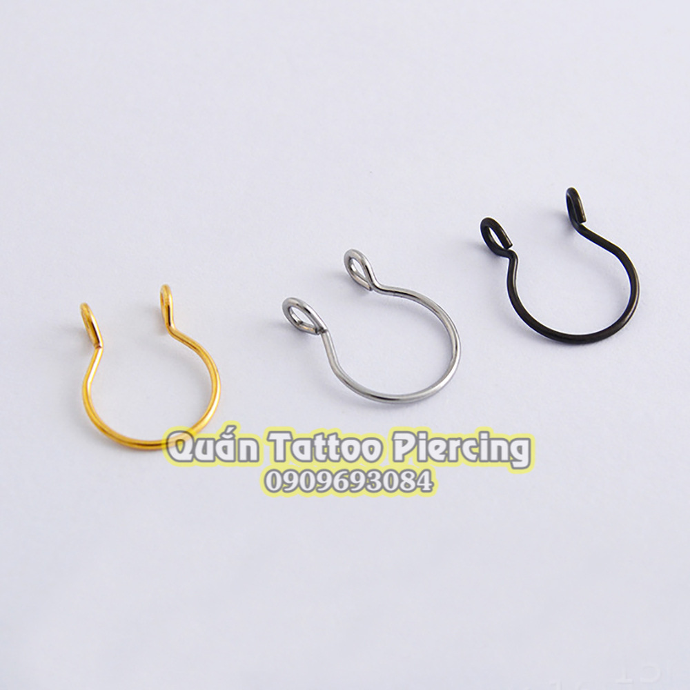 Khuyên mũi đeo giả, không cần lỗ