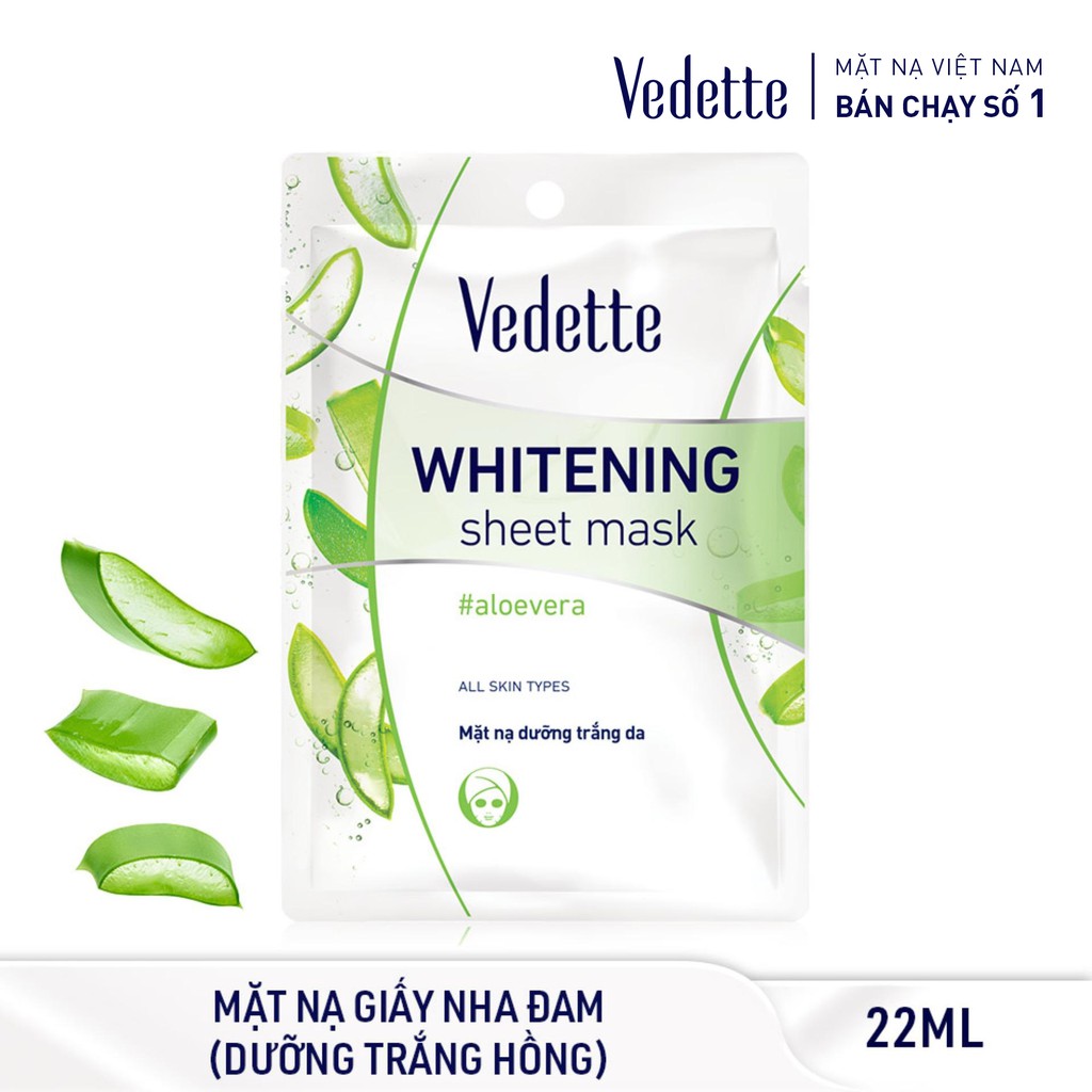 Mặt nạ giấy Vedette Nha Đam 22ml (TPM017)
