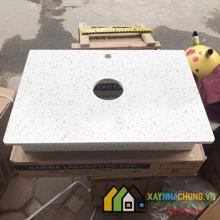 Bàn đá lavabo thạch anh cao cấp