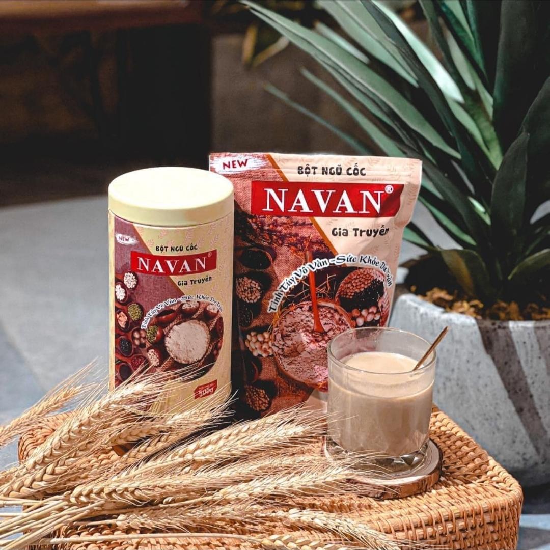 Bột ngũ cốc gia truyền navan 500g, cung cấp dinh dưỡng cho bé, lợi sữa cho mẹ