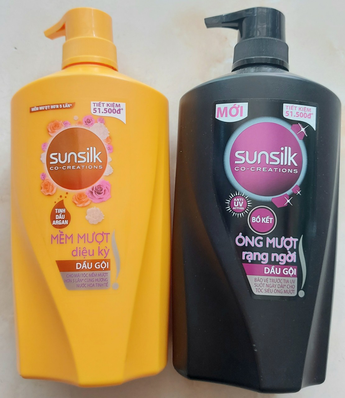 Dầu gội Sunsilk Óng mượt rạng ngời 900g ( Màu Đen)