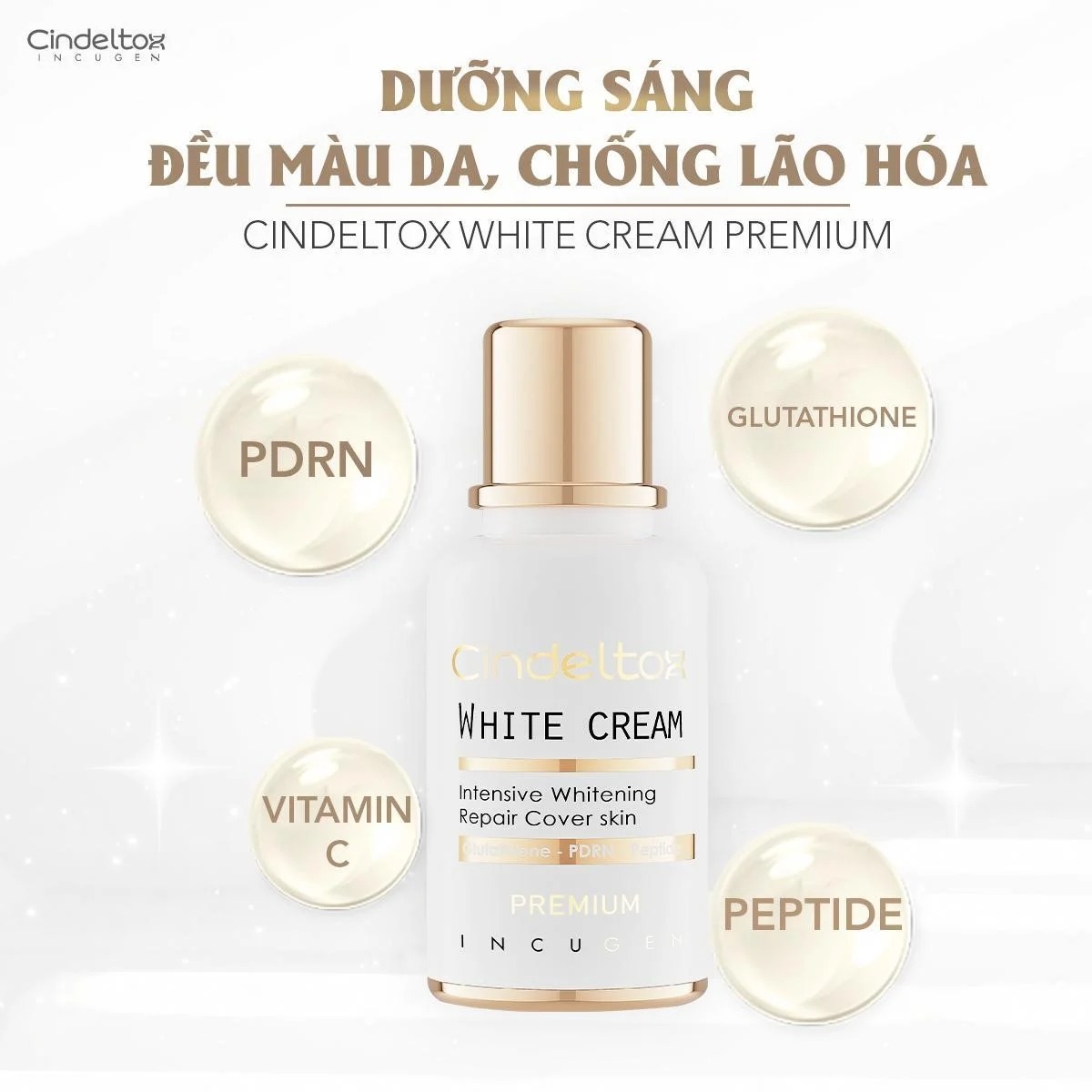 Kem dưỡng trắng da Cindel Tox White Cream 50ml