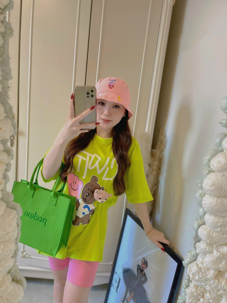 Set bộ thun cotton nữ lửng dễ thương , thời trang tiểu thư bánh bèo , hot hit