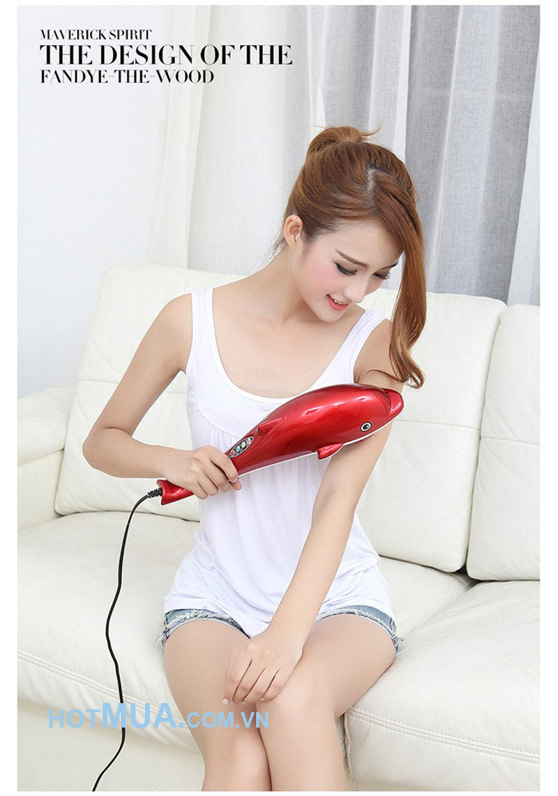 Máy massage cầm tay cá heo điện tử loại lớn