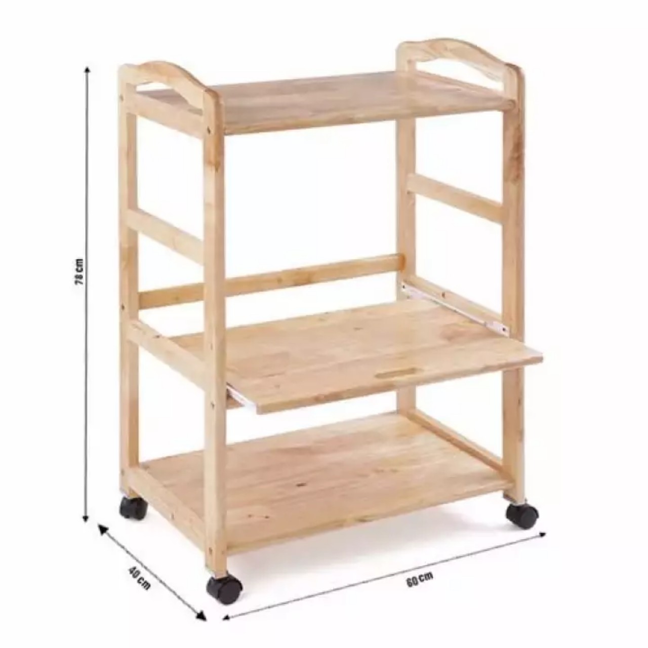 [HCM]Kệ gỗ để lò vi sóng 3 tầng