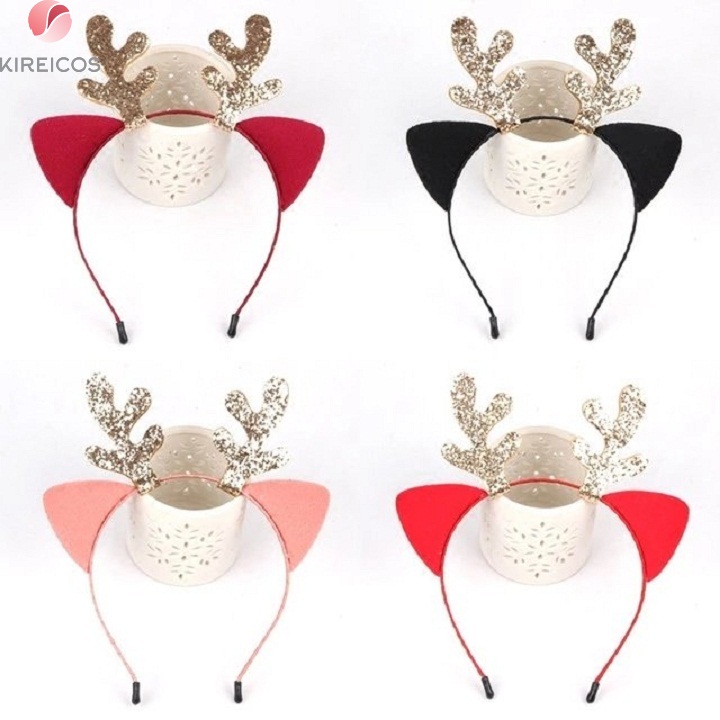 [HCM]Bờm Cài Tóc Noel Sừng Lấp Lánh Dễ Thương