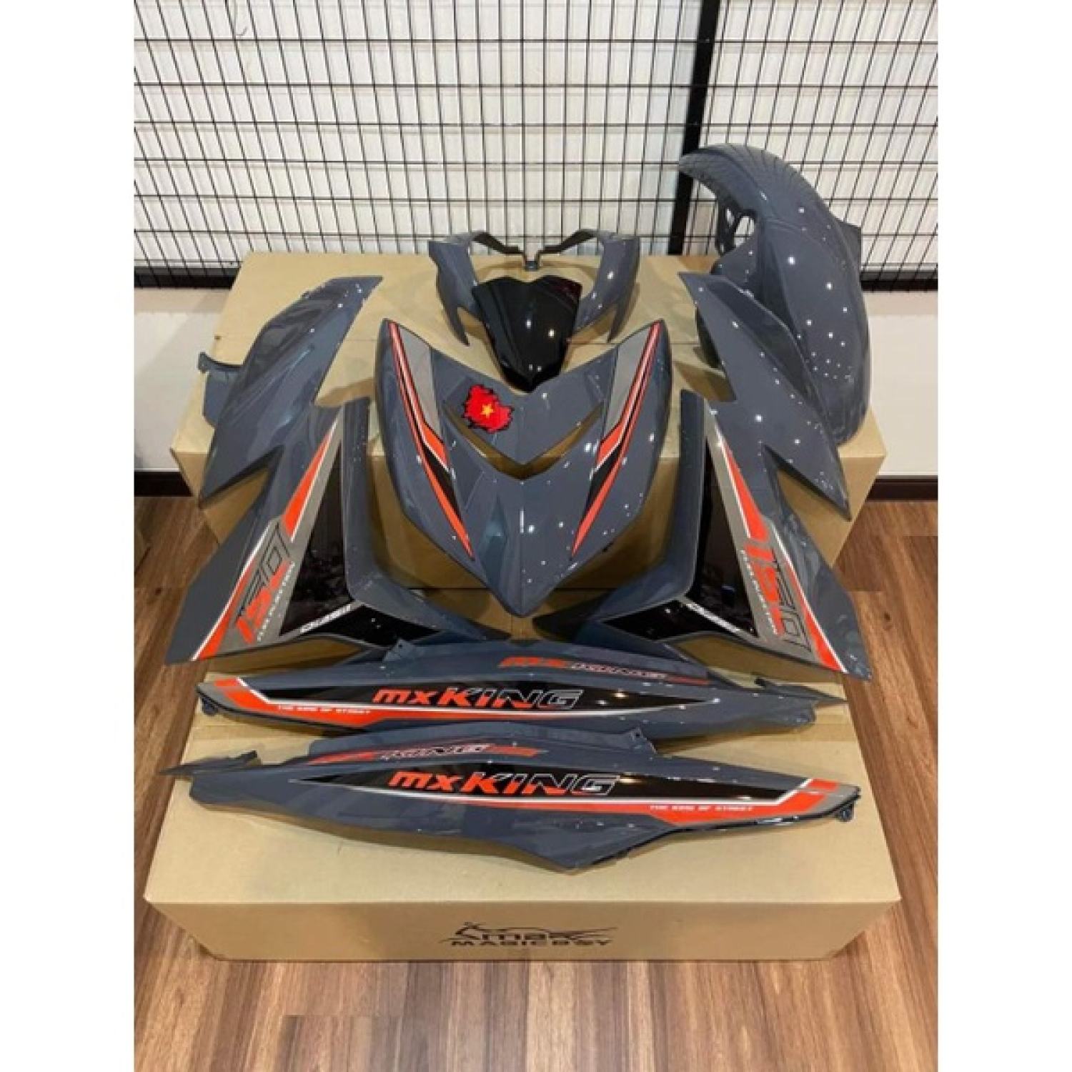Tem rời exciter 150 mx king xám xi măng