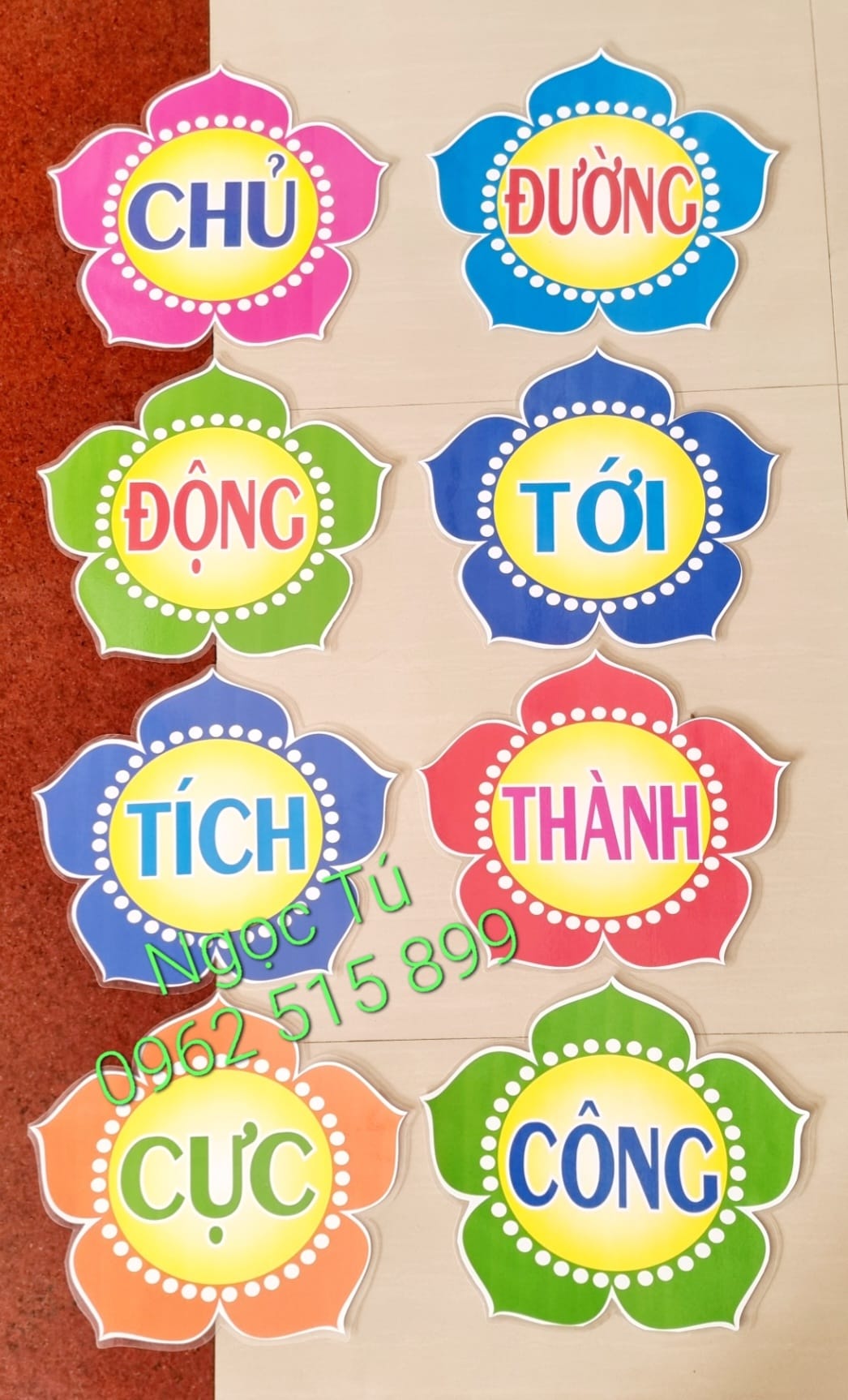 (Đồ dùng dạy học MCH) Khẩu hiệu trang trí lớp học A4, A3.