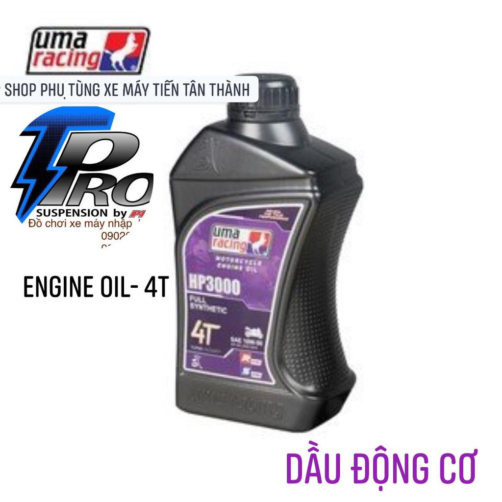 DẦU NHỚT ĐỘNG CƠ SEMI & FULLY Uma Racing - Engine Oil 4T 5W40 / 10W40/15W50 ( XE SỐ_TAY GA)