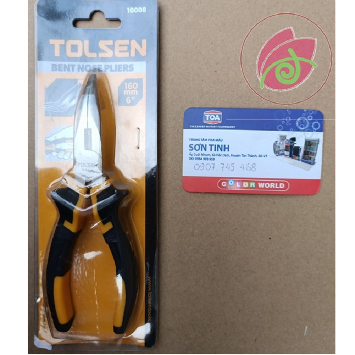 Kìm kềm nhọn mũi công 6inch 160mm bent nose pliers tolsen 10008
