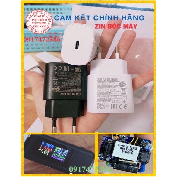 CÓC SẠC NHANH DÙNG CHO SAMSUNG 25W- ZIN BÓC MÁY DÀNH CHO NOTE 10,S10, S10Plus - 5G - CỦ SẠC NHANH SAMSUNG - CỤC SẠC ĐIỆN THOẠI SAMSUNG