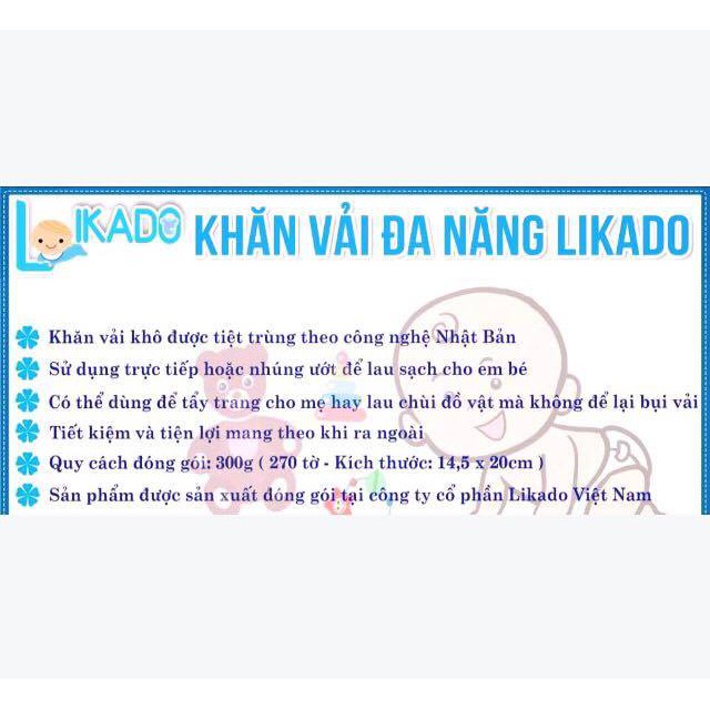 KHĂN GIẤY ĐA NĂNG LIKADO 400G/ 300 TỜ