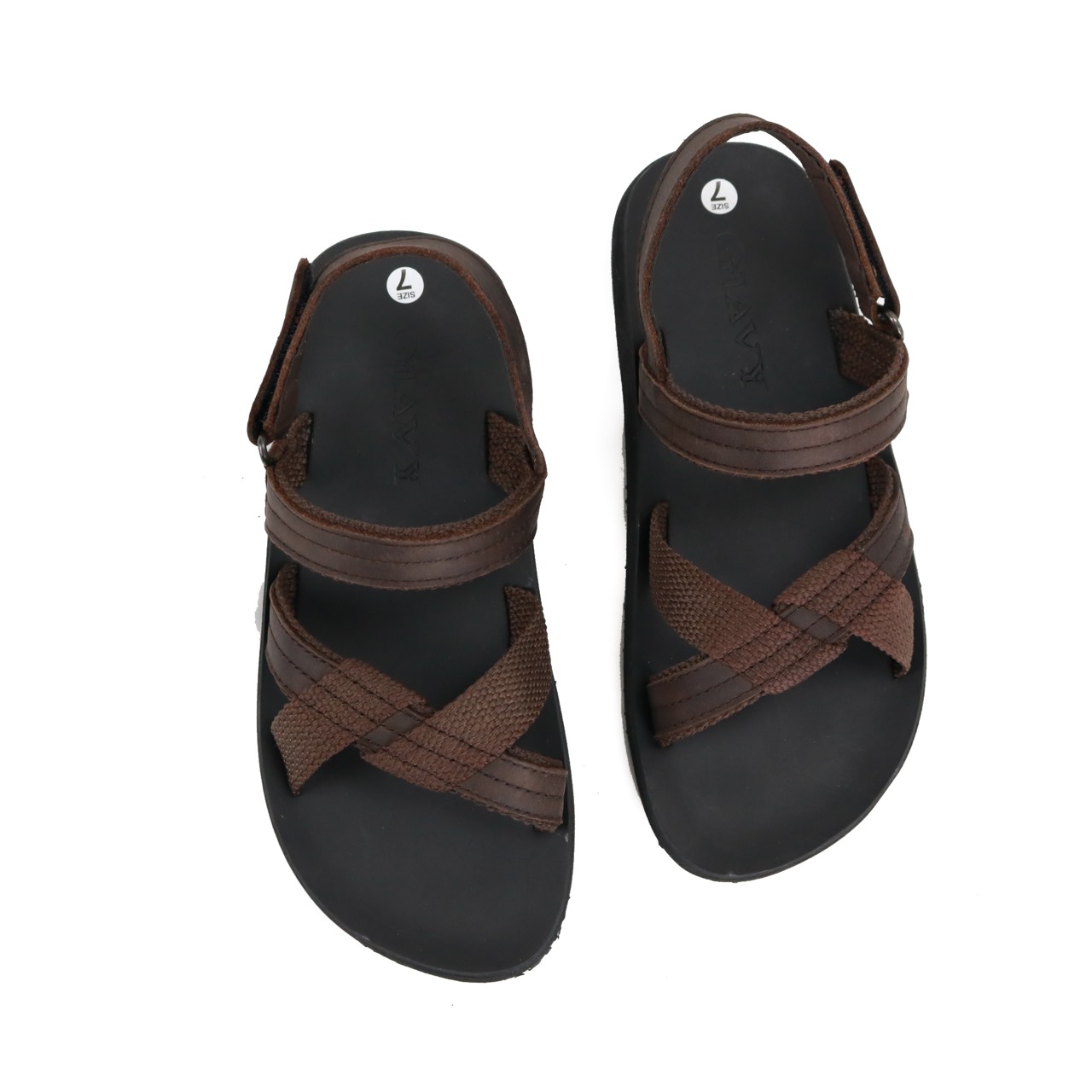 Giày sandal Giavy nữ - SN033 Nâu