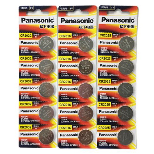 Genuine premium 5 PCs 3v Panasonic button cell Blister Set with 1 PCs
