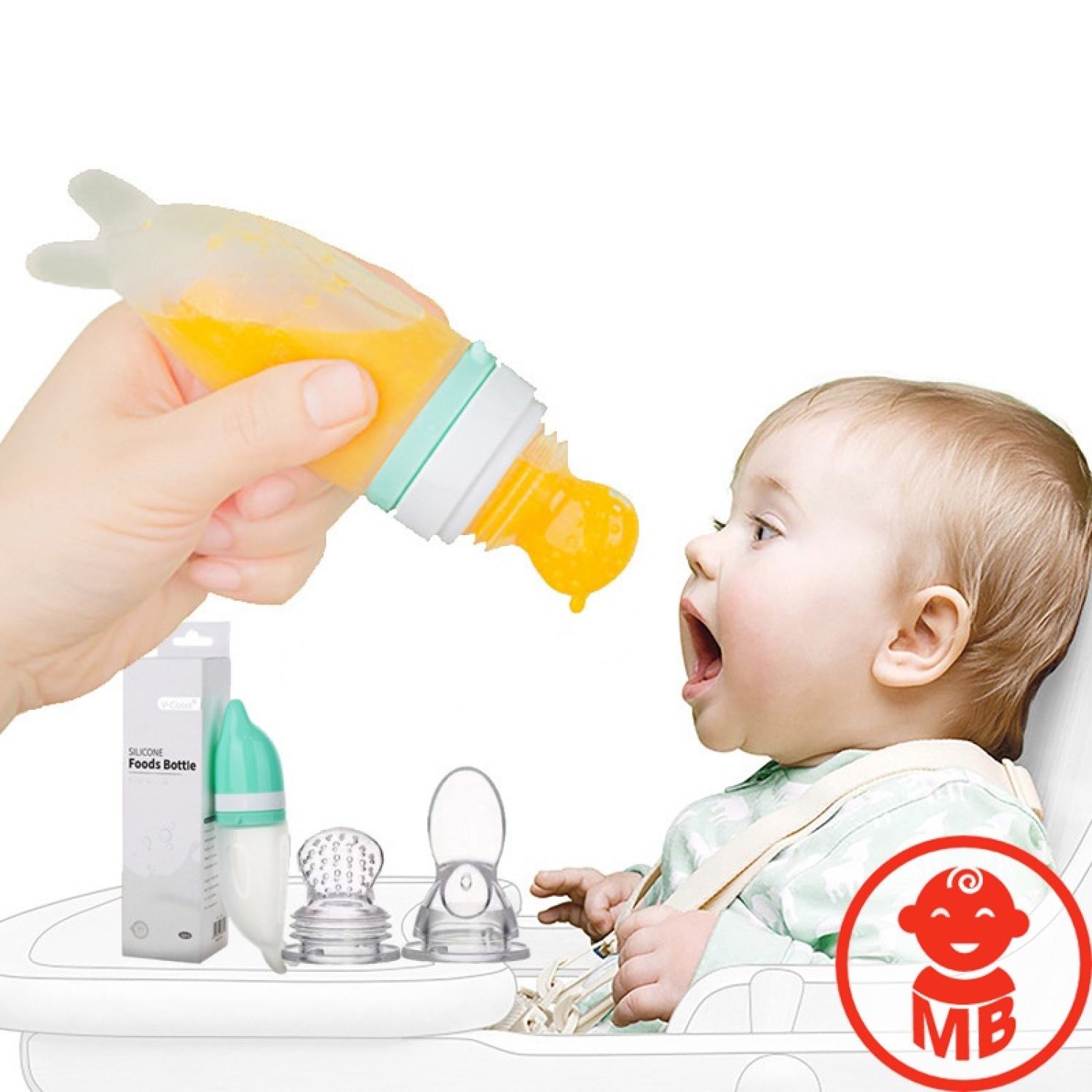 Bình Thìa VCOOL CAO CẤP 3 MÓN cho bé ăn dặm