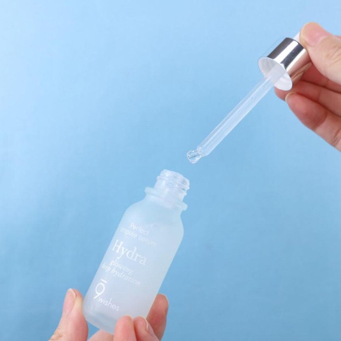 Serum Cấp Nước 9 Wishes Hydra Glowing Deep Hydration Ampule Tinh Chất Cấp Ẩm Hydra Pine CollaGen Oxygen Vitamin Calm White 9Wishes 25ml