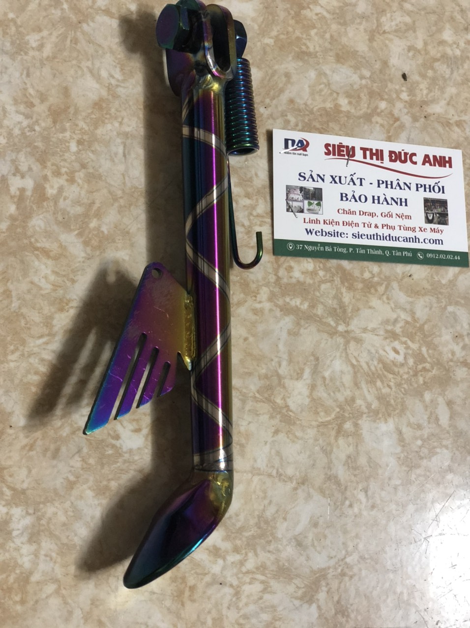 Chân Chống 7 Màu Titan Cánh Chim Gắn Wave,Dream,Sirius,Exciter....( Tặng Lò Xo 7 Màu )