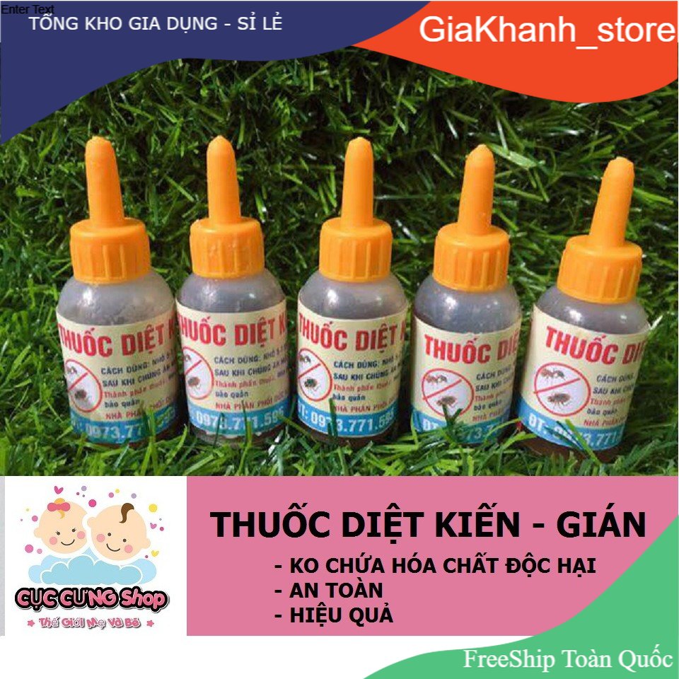[Combo 20,30,50 lọ] thuốc diệt kiến gián tận gốc sinh học