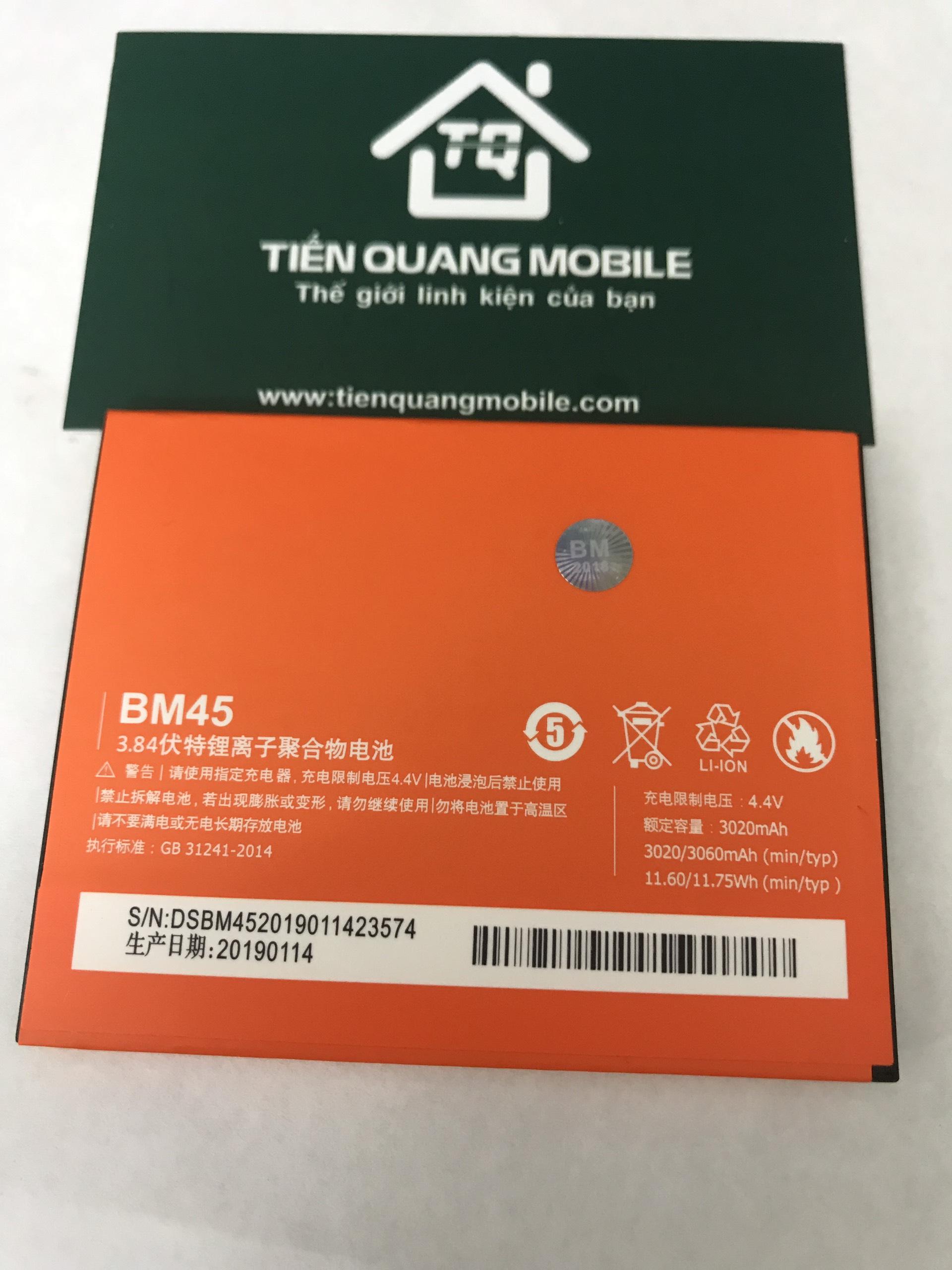 PIN XIAOMI REDMI NOTE2 BM45