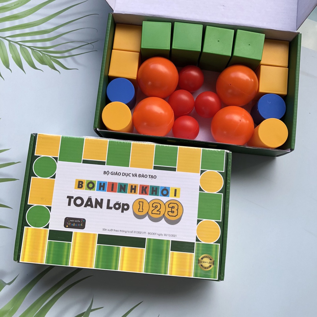Bộ hình khối toán lớp 1,2,3 - theo thông tư số 37/2021/tt-bgdđt ngày 30/12/2021