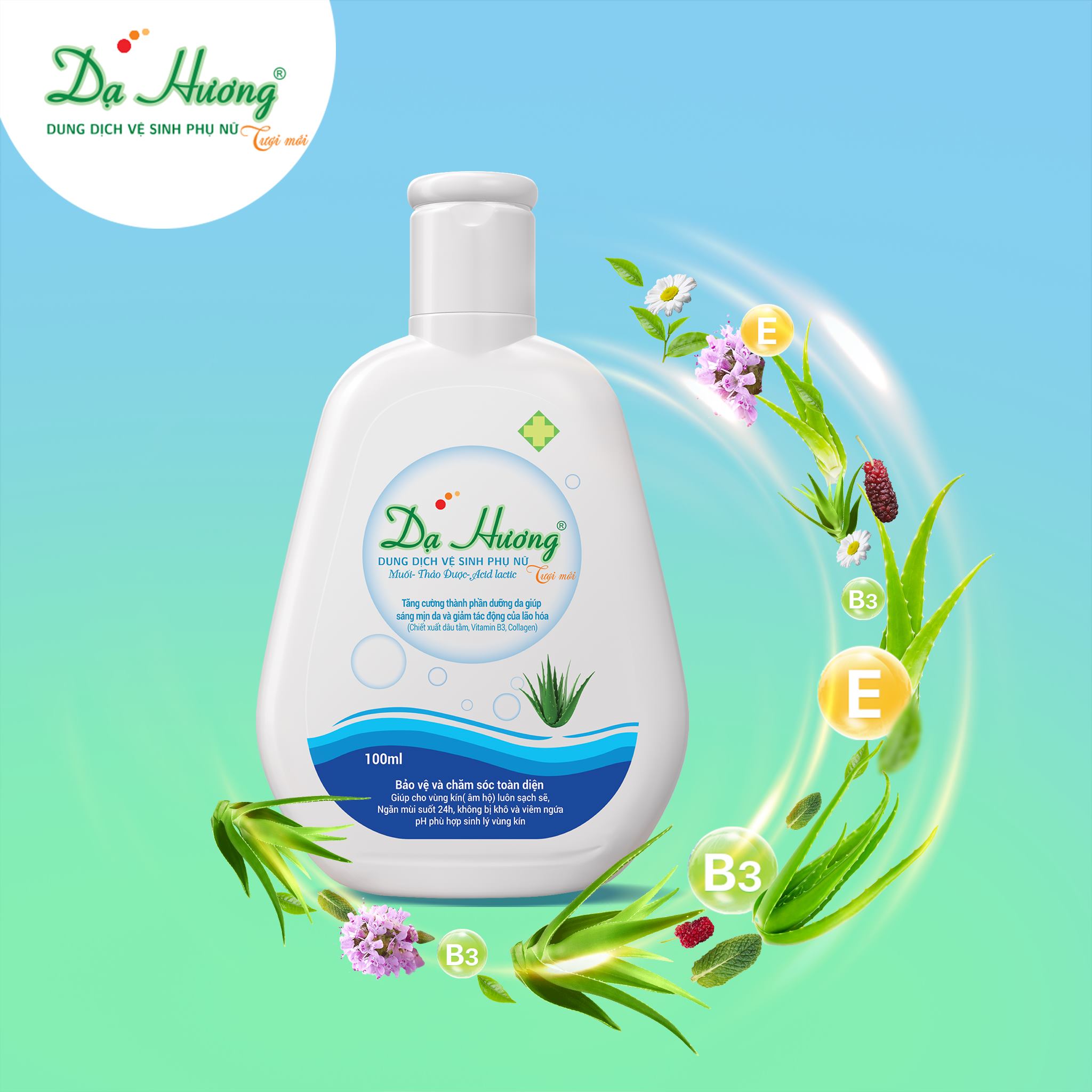 Dung dịch vệ sinh phụ nữ Dạ Hương 120ml