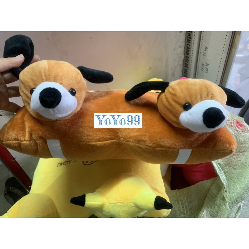Gối đi xe máy 2 đầu hình cún con