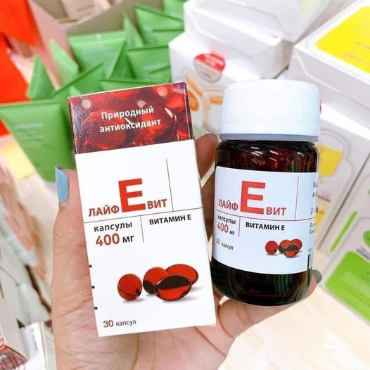 Vitamin E đỏ nga 400mg CHUẨN AUTH đẹp da