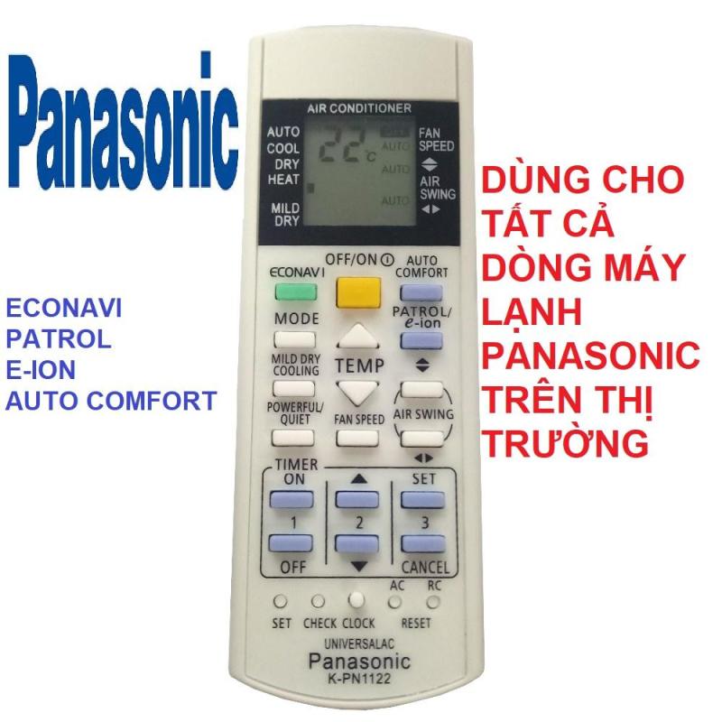 Remote điều khiển máy lạnh PANASONIC K-PN1122 - ĐIỀU KHIỂN ĐIỀU HÒA PANASONIC - ĐIỆN TỬ TUỆ LÂM  (Dùng cho tất cả các đời máy lạnh PANASONIC)