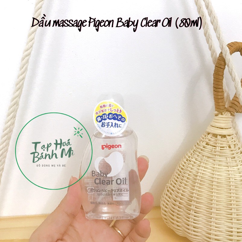 [HCM]Dầu massage Pigeon Baby Clear Oil (80ml)
