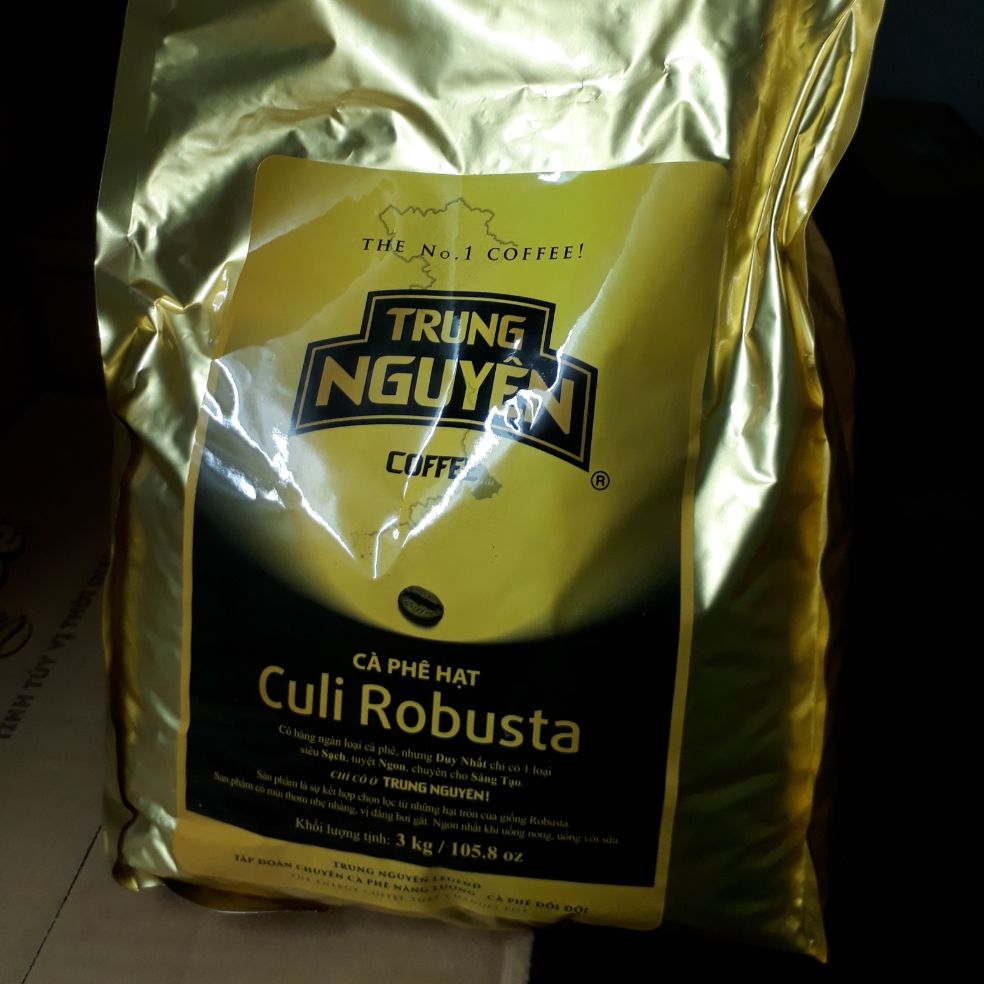 [HCM]Hạt Drip 1- Culi Robusta Trung Nguyên legend túi 3kg