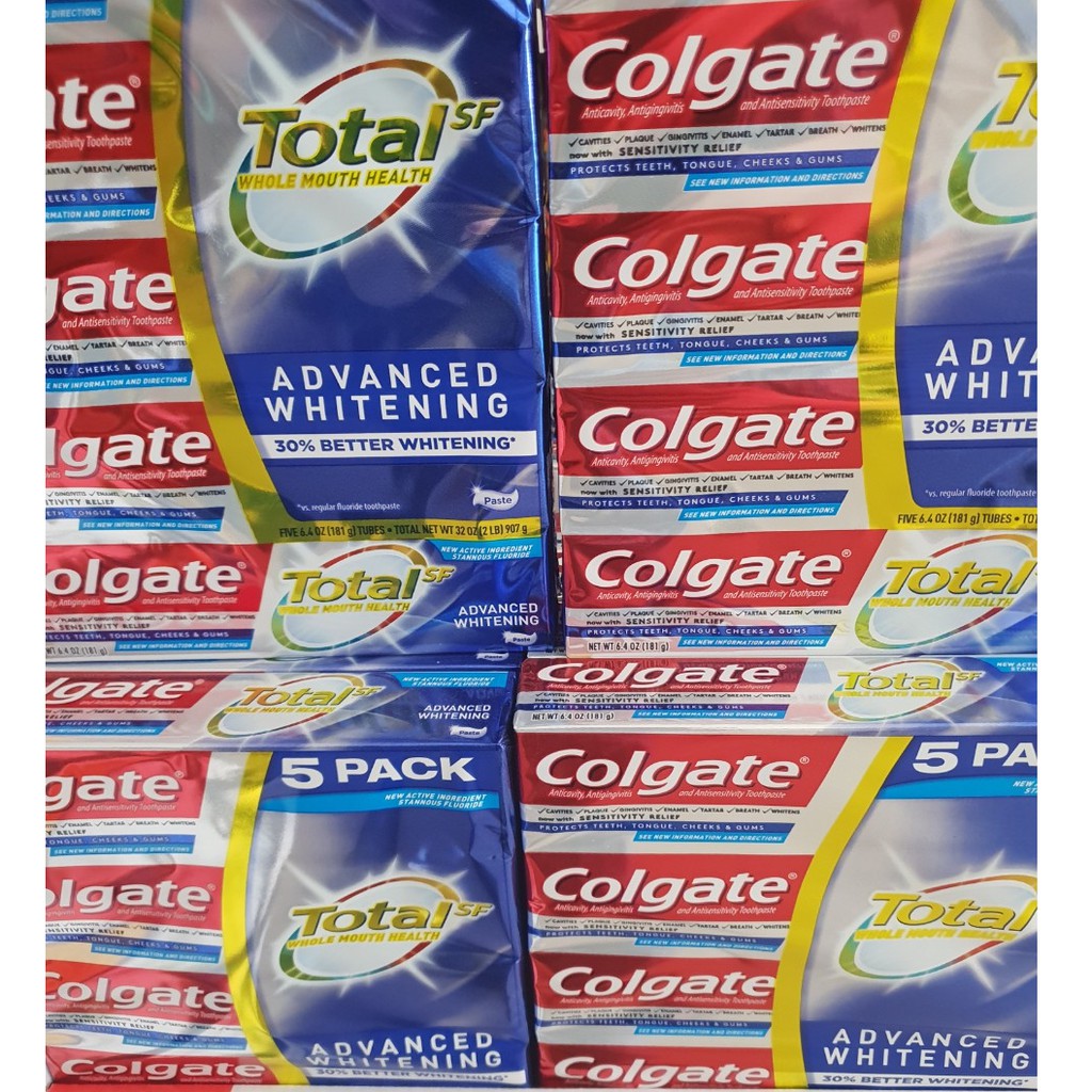 [HCM]Kem Đánh Răng Colgate Total Advanced Whitening 181g - Mỹ