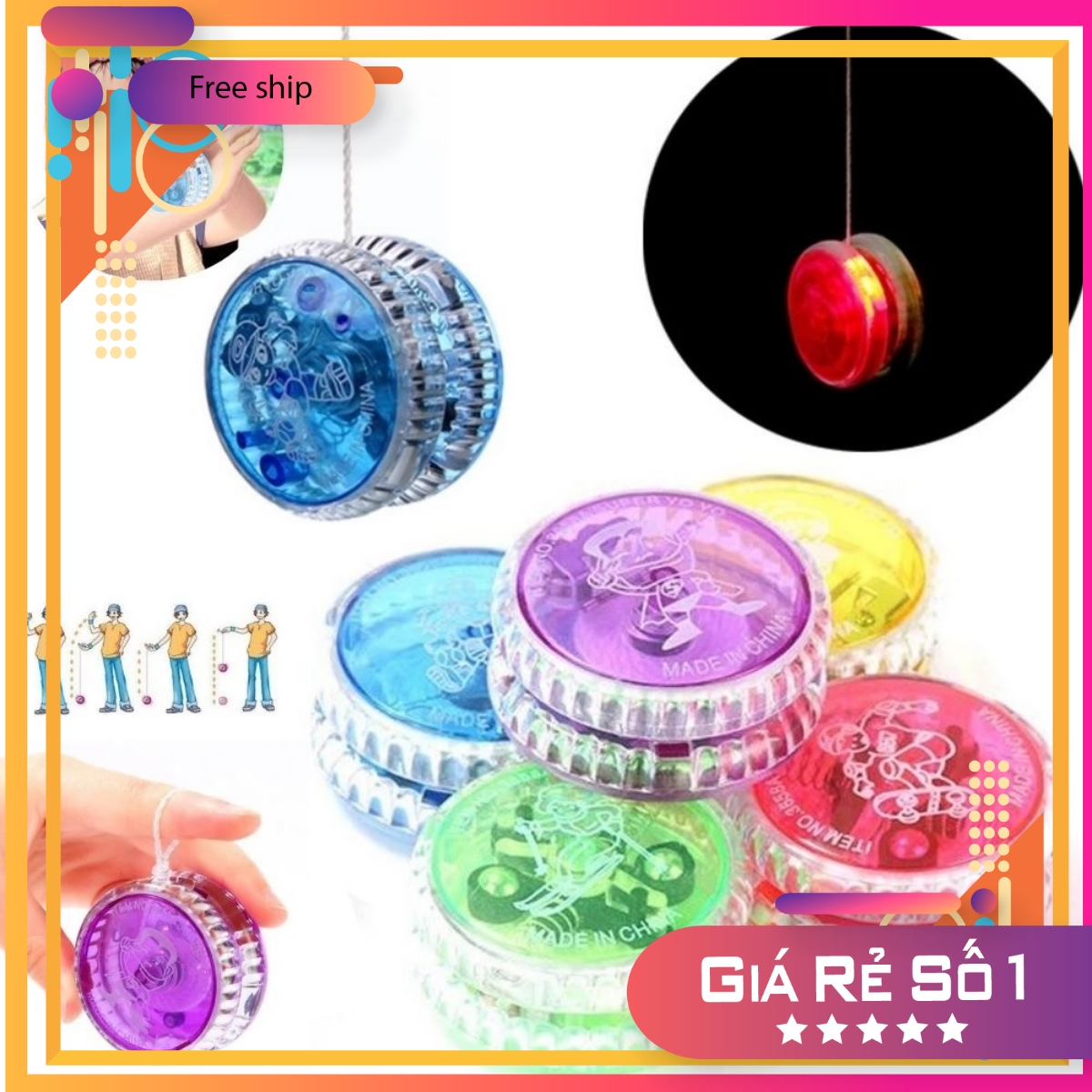 Đồ chơi YOYO có đèn LED sành điệu