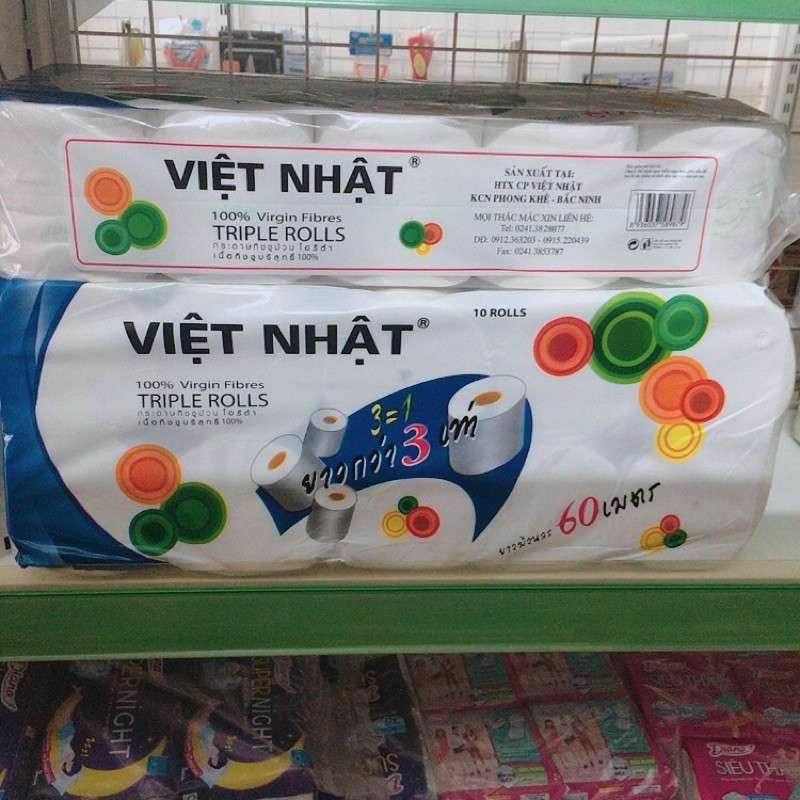 Giấy vệ sinh Việt Nhật 10 cuộn không lõi