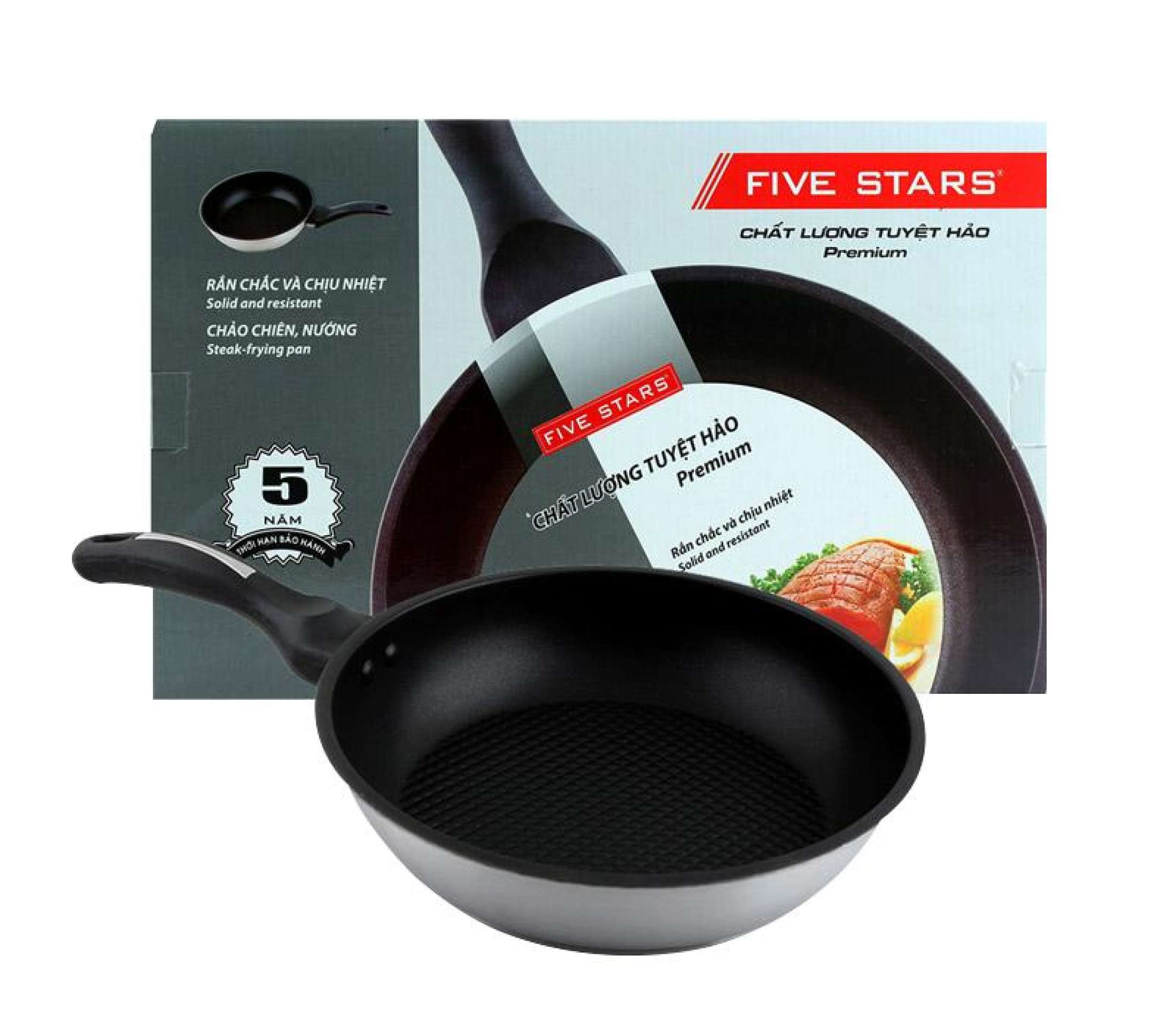 CHẢO CHỐNG DÍNH INOX FIVESTAR 28cm