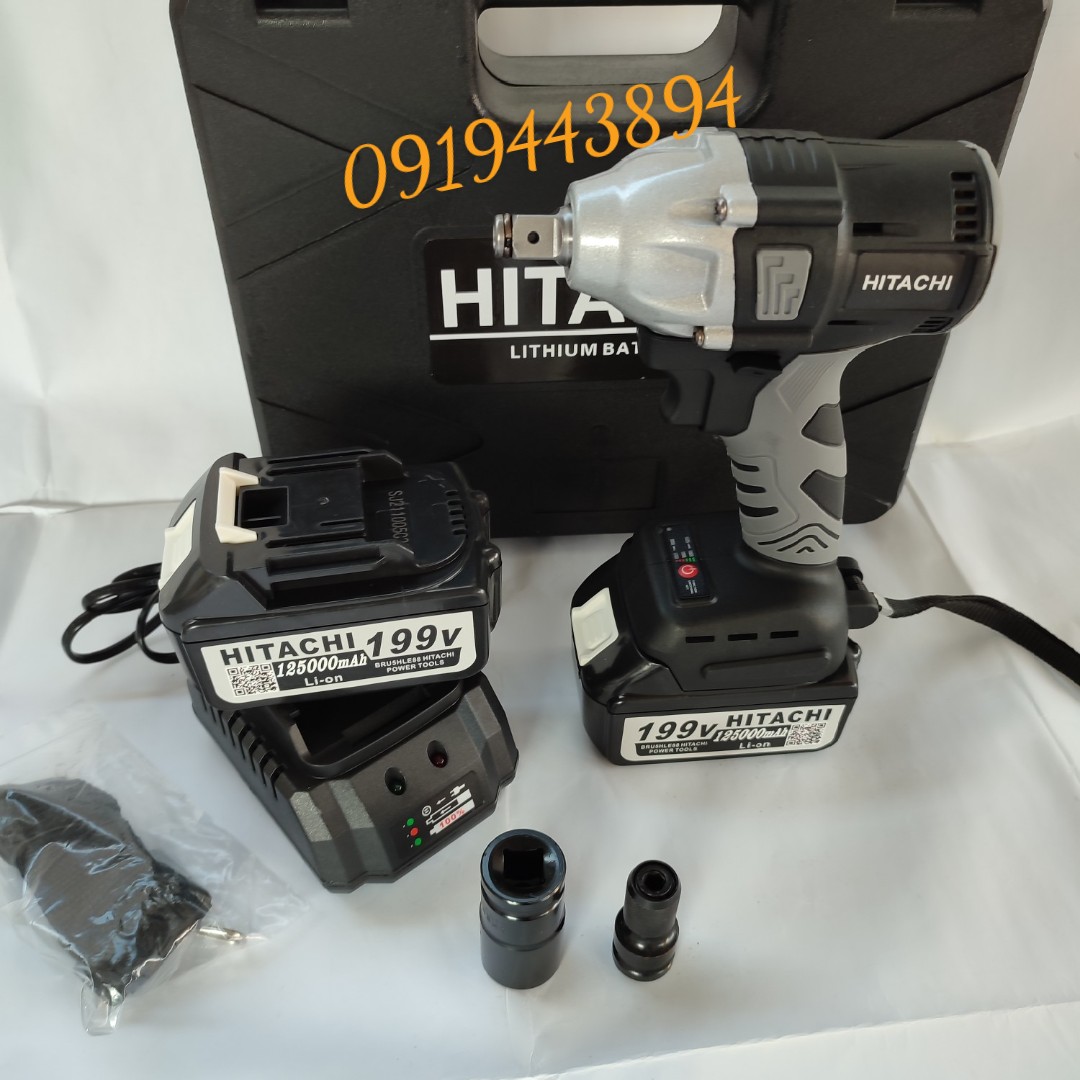 Bộ máy siết bulong Hitachi không chổi than