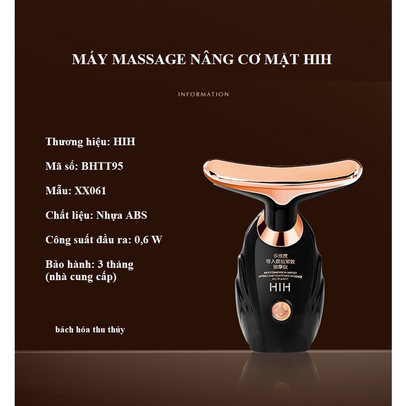 Máy massage mặt, massage nâng cơ mặt HIH làm săn chắc da BHTT49