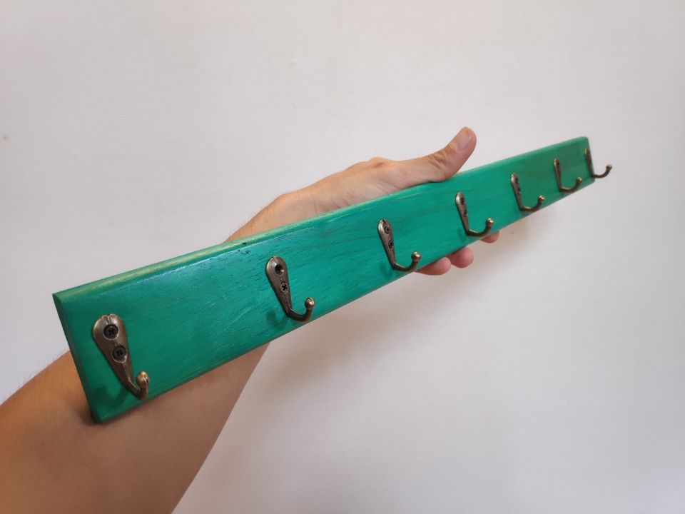 Móc đồng Thanh móc gỗ gắn tường
