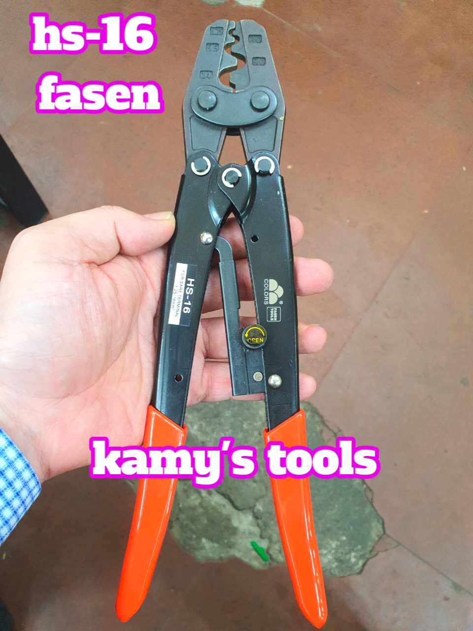 [HCM]Kìm Bấm Cos Fasen HS 1.25-16mm Kềm Bấm Cốt Kiềm Bấm Cốt
