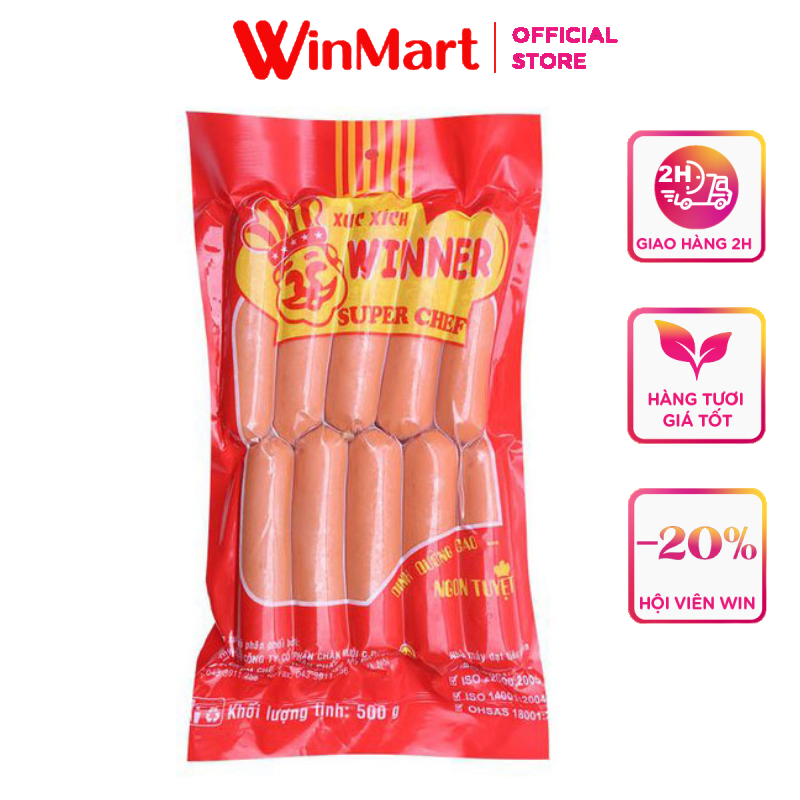 [Siêu thị WinMart] - CP Xúc xích winner gói 500g
