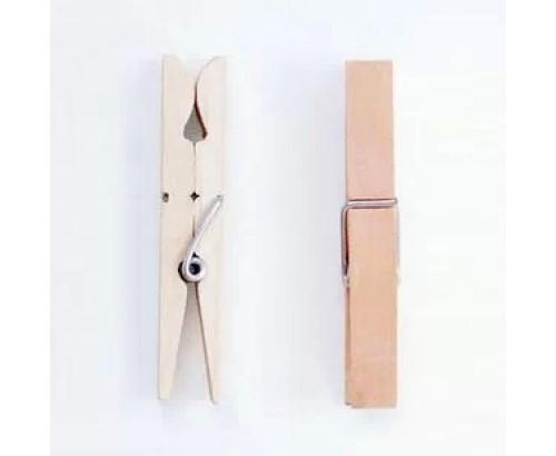 Kẹp gỗ trơn cỡ lớn (size 7,2cm x 1,0cm) - Set 20 chiếc