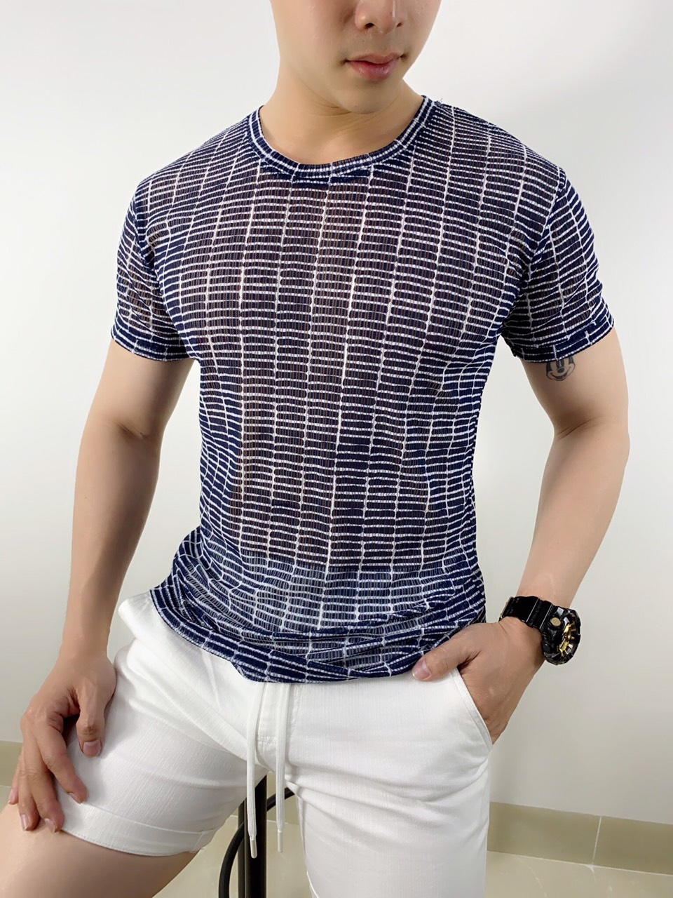 Áo lưới tay ngắn thời trang ALN2015