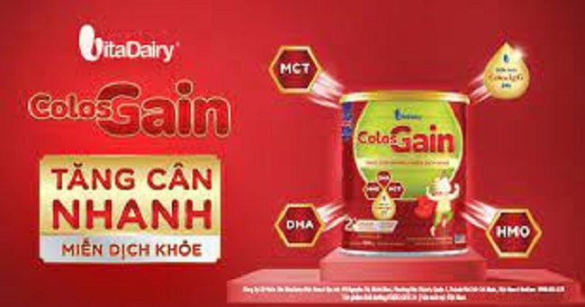 Sữa Colos Gain -  dành cho bé từ 1-10 tuổi 800g (12/2023)