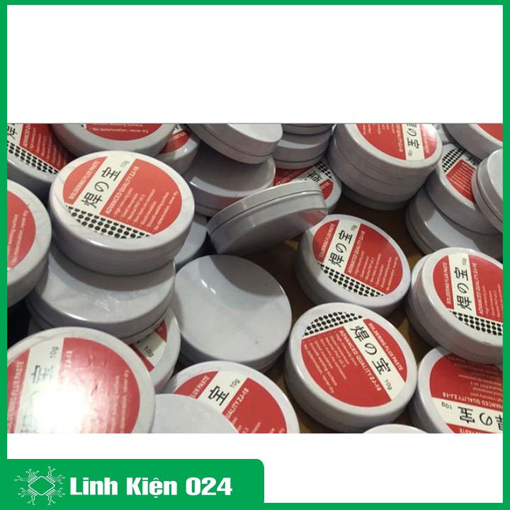 Mỡ hàn thiếc Soldering Flux Paste ZJ-18 hỗ trợ hàn mạch khối lượng thực 10g / 100g màu mỡ trắng, vàng