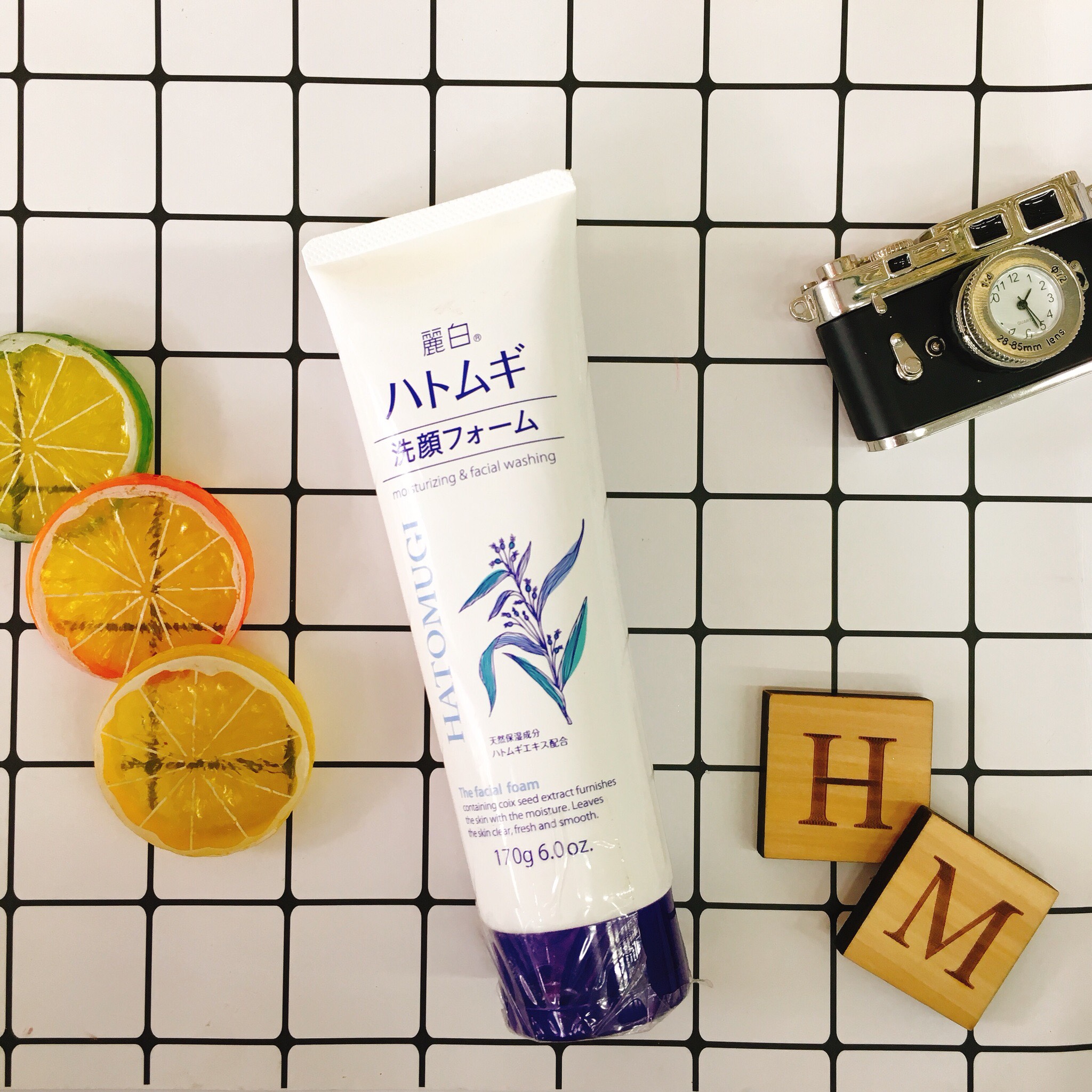 [Hoàn Tiền 8%]Sữa rửa mặt trắng da Hatomugi ( tuýp lớn 170g)