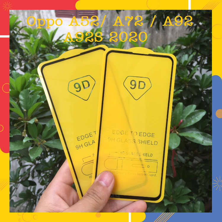 kính cường lực 9D cho Oppo A52/ A72/ A92/ A92S 2020 Full keo màn hình cao cấp