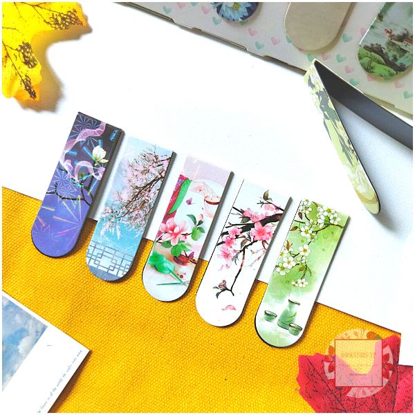 [HCM]Bookmark Nam Châm Đánh Dấu Sách - Phong Cảnh Cổ Trang (Mẫu Ngẫu Nhiên)