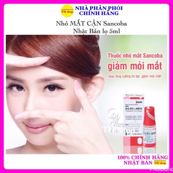✆▥ Dung Dịch Nhỏ Mắt Sancoba Nhật Bản lọ 5ml – Giảm Mỏi Mắt Tăng Cường Thị Lực giá rẻ