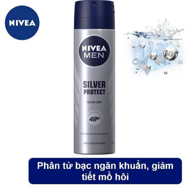 [HCM]Xịt Ngăn Mùi Silver Protect Nivea Men Chai 150ML
