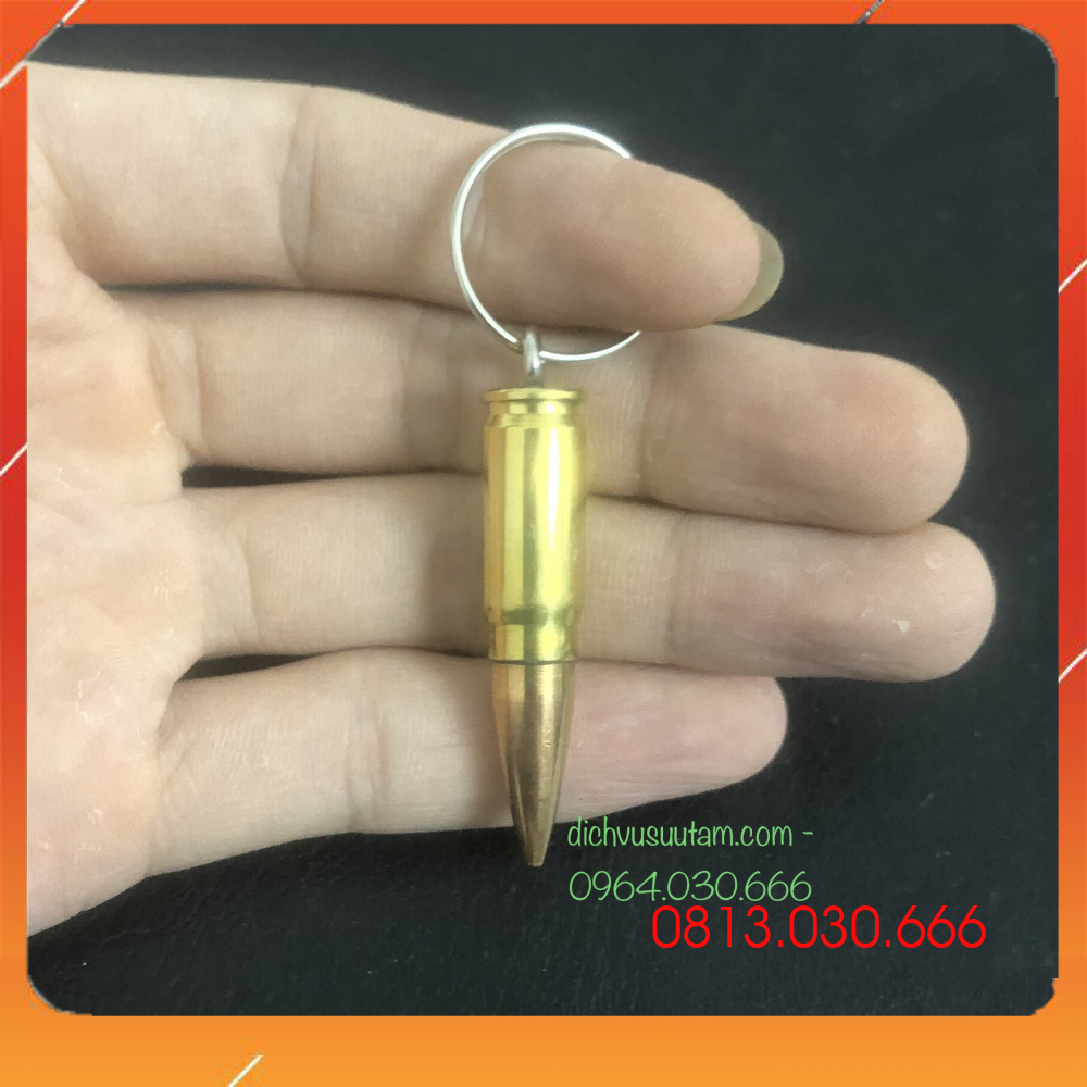 Móc chìa khóa viên dan k54 đầu nhọn bằng đồng