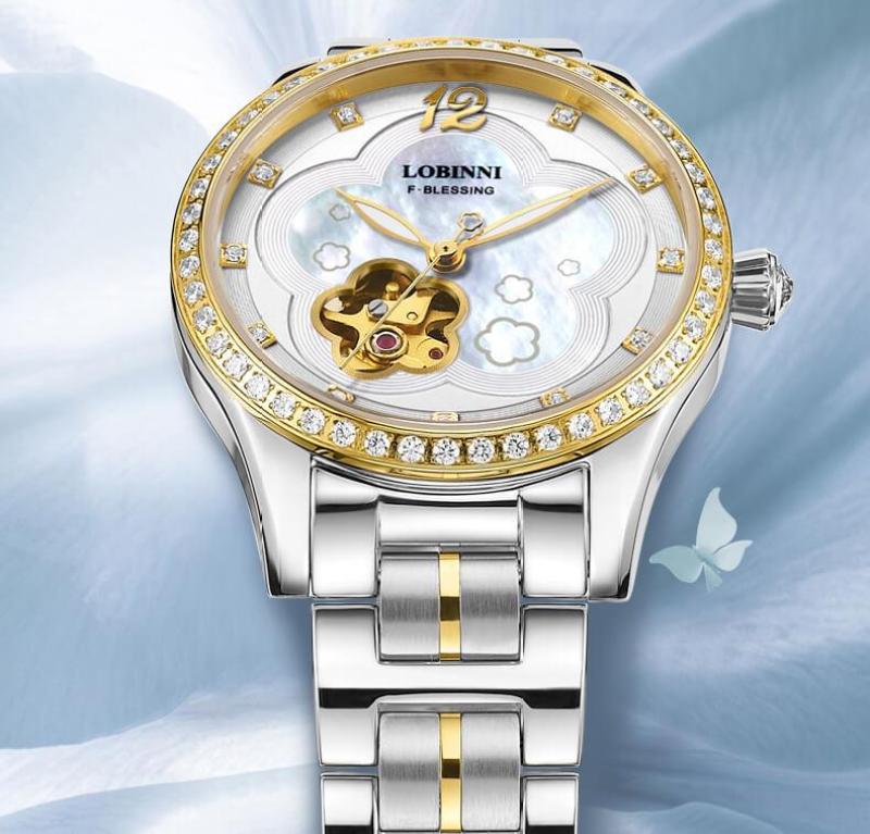 Đồng hồ nữ LOBINNI L2006-2 Đồng hồ chính hãng - Fullbox, Bảo hành theo hãng - Chống nước, chống xước - Kính sapphire